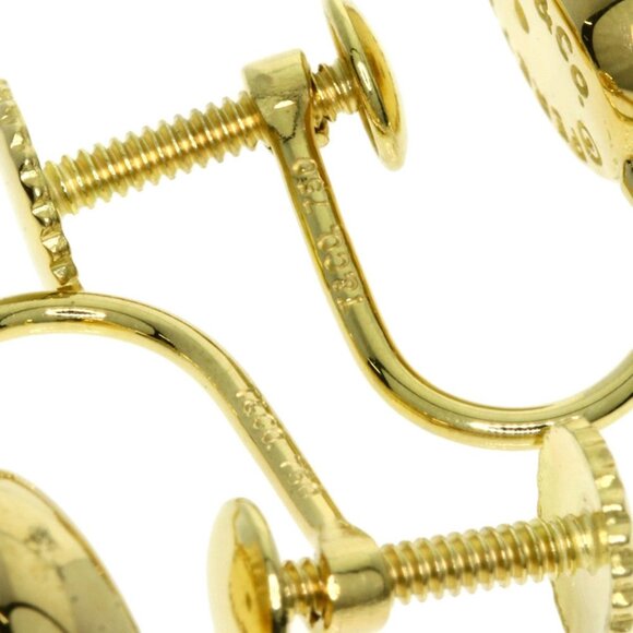 TIFFANY 18k Yellow Bean Earrings - Picture 4 of 6